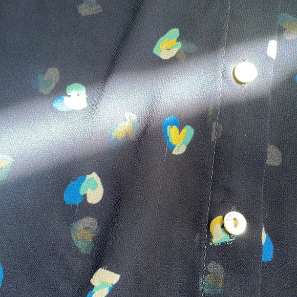 A new day sheer button up blouse - Picture 8 of 16